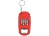 Брелок-открывалка с отвертками и фонариком Uni, софт-тач, красный, арт. 716321 фото 4 — Бизнес Презент