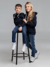 Толстовка с капюшоном детская Kirenga Kids, темно-синяя, арт. 11147.401 фото 12 — Бизнес Презент