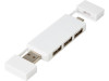 Mulan Двойной USB 2.0-хаб, белый, арт. 12425101 фото 1 — Бизнес Презент