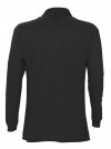 Рубашка поло мужская с длинным рукавом Star 170, черная, арт. 5420.301 фото 2 — Бизнес Презент