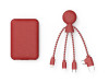 Портативное зарядное устройство BioPack c кабелем Mr. Bio, 5000 mAh, красный, арт. 965113 фото 1 — Бизнес Презент