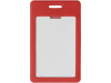 Вертикальный карман из экокожи для карты Favor, красный, арт. 112101 фото 3 — Бизнес Презент