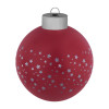Елочный шар Stars с лентой, 8 см, красный, арт. 17603.50 фото 2 — Бизнес Презент