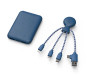 Портативное зарядное устройство BioPack c кабелем Mr. Bio, 5000 mAh, синий, арт. 965114 фото 2 — Бизнес Презент
