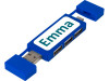 Mulan Двойной USB 2.0-хаб, синий, арт. 12425153 фото 6 — Бизнес Презент