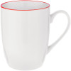 Кружка Simmy, белая с красным, арт. 15883.50 фото 1 — Бизнес Презент