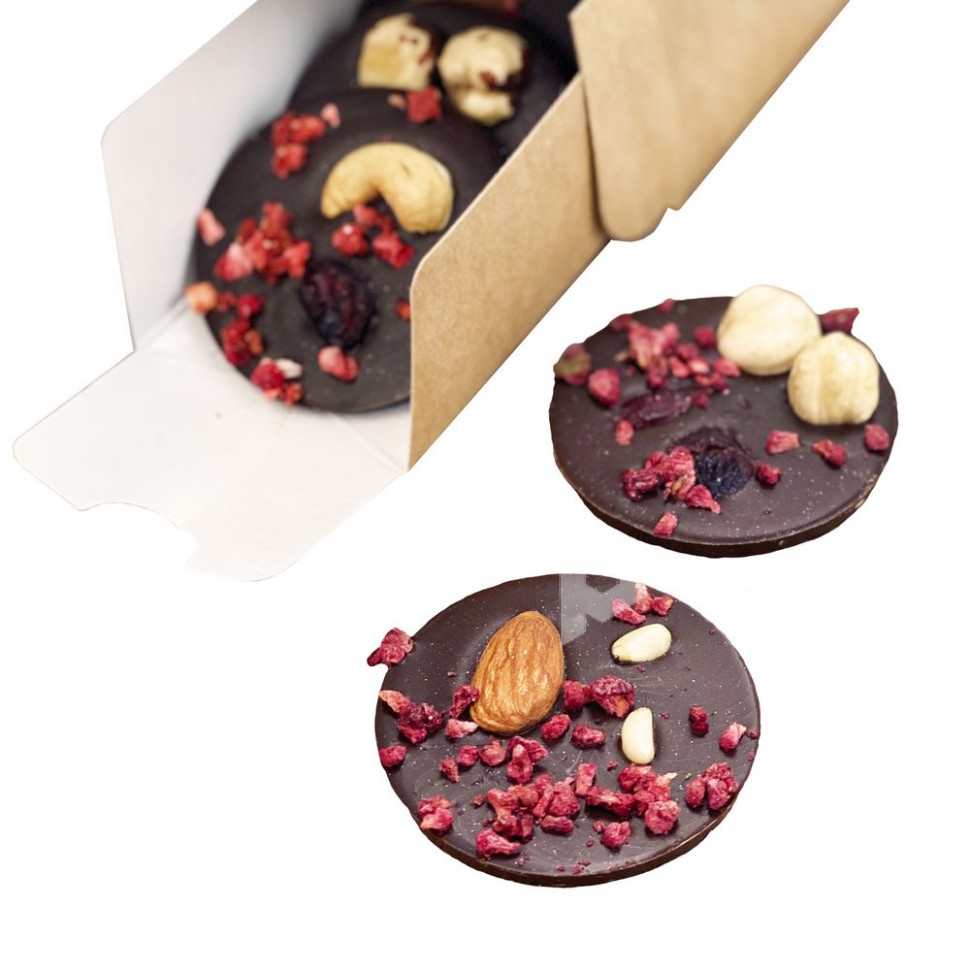 Купить Шоколадные конфеты Mendiants, темный шоколад, арт. 13740.03 в Бизнес Презент