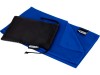 Спортивное охлаждающее полотенце Raquel из переработанного ПЭТ в мешочке, синий, арт. 12500153 фото 1 — Бизнес Презент
