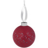Елочный шар Stars с лентой, 10 см, красный, арт. 17604.50 фото 1 — Бизнес Презент