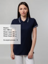 Рубашка поло женская Virma Stripes Lady, темно-синяя, арт. 11139.401 фото 11 — Бизнес Презент