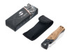 Нож складной Stinger, 105 мм (серебристый), материал рукояти: стеклопластик G10, древесина зебрано, арт. 441157 фото 5 — Бизнес Презент