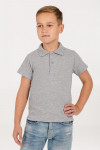 Рубашка поло детская Virma Kids, серый меланж, арт. 11575.111 фото 4 — Бизнес Презент