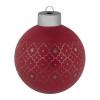 Елочный шар Chain с лентой, 8 см, красный, арт. 17605.50 фото 2 — Бизнес Презент