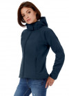 Куртка женская Hooded Softshell темно-синяя, арт. JW9370031S фото 8 — Бизнес Презент