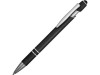Ручка металлическая soft-touch шариковая со стилусом Sway, черный/серебристый, арт. 18381.07 фото 1 — Бизнес Презент