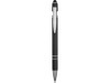 Ручка металлическая soft-touch шариковая со стилусом Sway, черный/серебристый, арт. 18381.07 фото 2 — Бизнес Презент