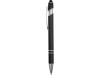 Ручка металлическая soft-touch шариковая со стилусом Sway, черный/серебристый, арт. 18381.07 фото 3 — Бизнес Презент