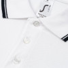 Рубашка поло мужская с контрастной отделкой Practice 270, белый/темно-синий, арт. 2502.601 фото 3 — Бизнес Презент
