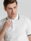 Рубашка поло мужская с контрастной отделкой Practice 270, белый/темно-синий, арт. 2502.601 фото 5 — Бизнес Презент