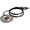 Магнитное зарядное устройство Cooper Rond, 15 Вт, серебристое, арт. 17715.10 фото 3 — Бизнес Презент