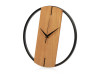 Деревянные часы с металлическим ободом, диаметр 30 см, Time Wheel, натуральный/черный, арт. 186237 фото 1 — Бизнес Презент