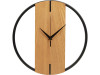 Деревянные часы с металлическим ободом, диаметр 30 см, Time Wheel, натуральный/черный, арт. 186237 фото 2 — Бизнес Презент