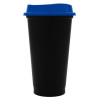 Стакан с крышкой Color Cap Black, черный с синим, арт. 20996.40 фото 1 — Бизнес Презент
