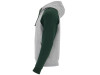 Толстовка с капюшоном Badet мужской, серый меланж/бутылочный зеленый, арт. 10585856S фото 3 — Бизнес Презент