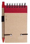 Блокнот на кольцах Eco Note с ручкой, красный, арт. 5596.50 фото 2 — Бизнес Презент