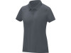 Женская стильная футболка поло с короткими рукавами Deimos, storm grey, арт. 3909582S фото 1 — Бизнес Презент
