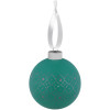 Елочный шар Chain с лентой, 10 см, зеленый, арт. 17606.90 фото 1 — Бизнес Презент