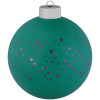 Елочный шар Chain с лентой, 10 см, зеленый, арт. 17606.90 фото 2 — Бизнес Презент
