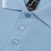 Рубашка поло мужская с контрастной отделкой Practice 270, голубой/белый, арт. 2502.141 фото 3 — Бизнес Презент