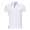 Рубашка поло мужская Patriot 200, белая с черным, арт. 00576906S фото 1 — Бизнес Презент