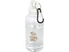 Бутылка для воды с карабином Oregon из переработанной пластмассы, 400 мл - Белый, арт. 10077801 фото 5 — Бизнес Презент