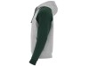 Толстовка с капюшоном Badet мужской, серый меланж/бутылочный зеленый, арт. 10585856L фото 3 — Бизнес Презент