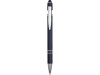 Ручка металлическая soft-touch шариковая со стилусом Sway, темно-синий/серебристый, арт. 18381.02 фото 2 — Бизнес Презент