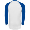Футболка мужская с длинным рукавом Funky Lsl, белая с ярко-синим, арт. 02942907S фото 2 — Бизнес Презент