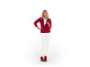 Куртка флисовая Nashville женская, красный/пепельно-серый, арт. 3148225L фото 2 — Бизнес Презент