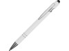 Ручка металлическая soft-touch шариковая со стилусом Sway, белый/серебристый, арт. 18381.06 фото 1 — Бизнес Презент