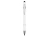 Ручка металлическая soft-touch шариковая со стилусом Sway, белый/серебристый, арт. 18381.06 фото 2 — Бизнес Презент