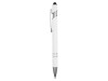 Ручка металлическая soft-touch шариковая со стилусом Sway, белый/серебристый, арт. 18381.06 фото 3 — Бизнес Презент
