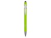 Ручка металлическая soft-touch шариковая со стилусом Sway, зеленое яблоко/серебристый, арт. 18381.19 фото 2 — Бизнес Презент