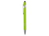 Ручка металлическая soft-touch шариковая со стилусом Sway, зеленое яблоко/серебристый, арт. 18381.19 фото 3 — Бизнес Презент