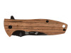 Нож складной Stinger, 80 мм, (чёрный), материал рукояти: сталь/эбеновое дерево (коричневый), арт. 441164 фото 2 — Бизнес Презент