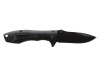 Нож складной Stinger, 80 мм, (чёрный), материал рукояти: сталь/эбеновое дерево (коричневый), арт. 441164 фото 3 — Бизнес Презент
