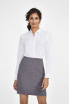 Рубашка женская Becker Women, темно-серая с белым, арт. 01649503XS фото 5 — Бизнес Презент