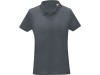 Женская стильная футболка поло с короткими рукавами Deimos, storm grey, арт. 39095823XL фото 2 — Бизнес Презент