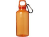 Бутылка для воды с карабином Oregon из переработанной пластмассы, 400 мл - Оранжевый, арт. 10077831 фото 2 — Бизнес Презент