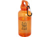 Бутылка для воды с карабином Oregon из переработанной пластмассы, 400 мл - Оранжевый, арт. 10077831 фото 5 — Бизнес Презент